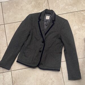 GAP Dark Grey Blazer with navy blue accents